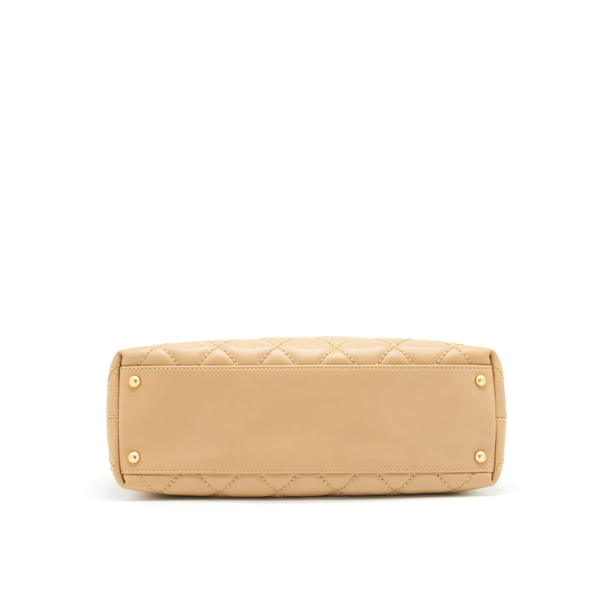 chanel-vintage-quilted-beige-shoulder-bag