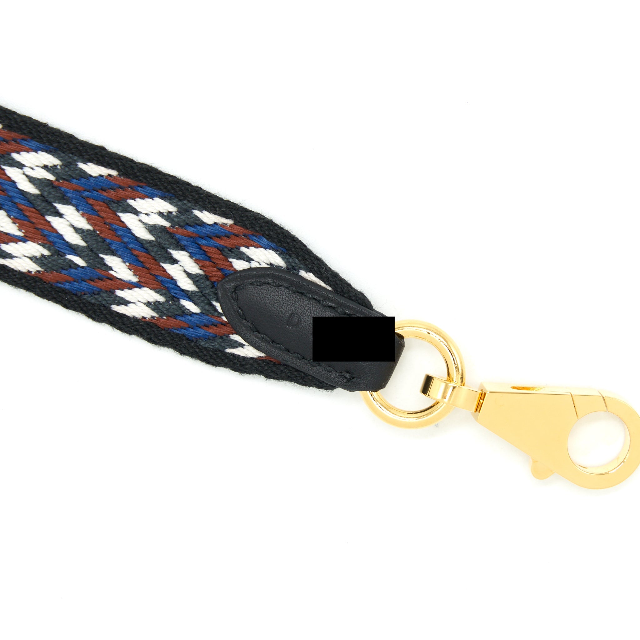 hermes-105cm-multicolour-canvas-strap-black-ghw