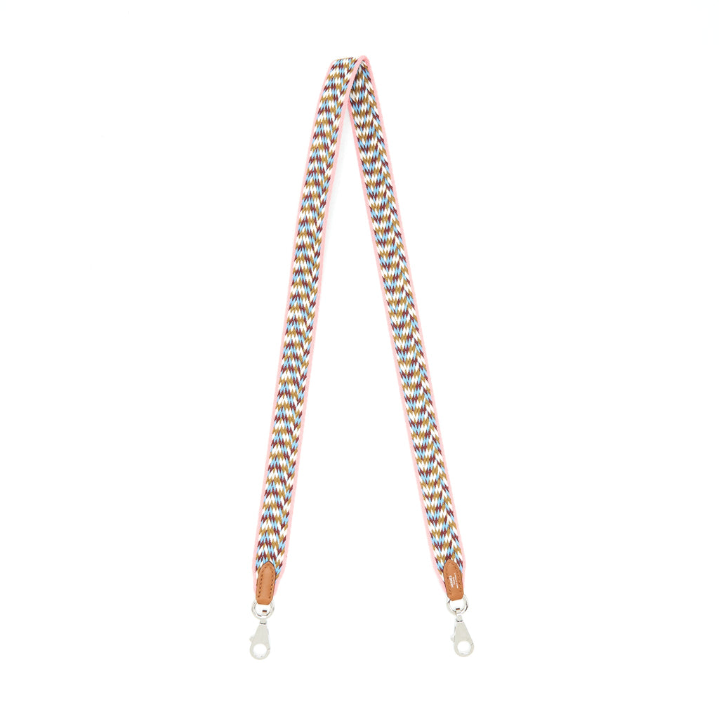 hermes-85cm-multicolour-canvas-strap-pink-shw