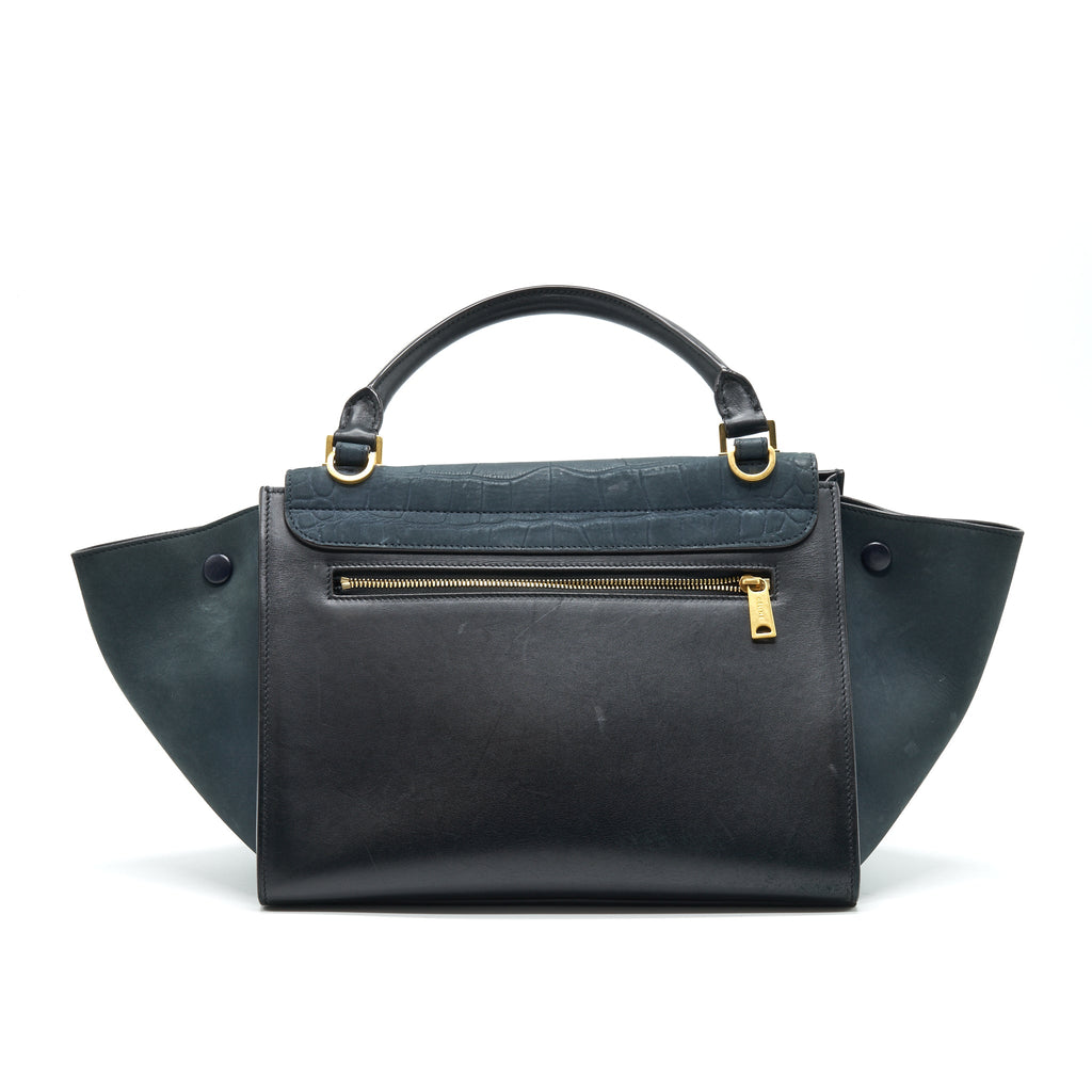 celine-trapeze-bag-navy-black-ghw