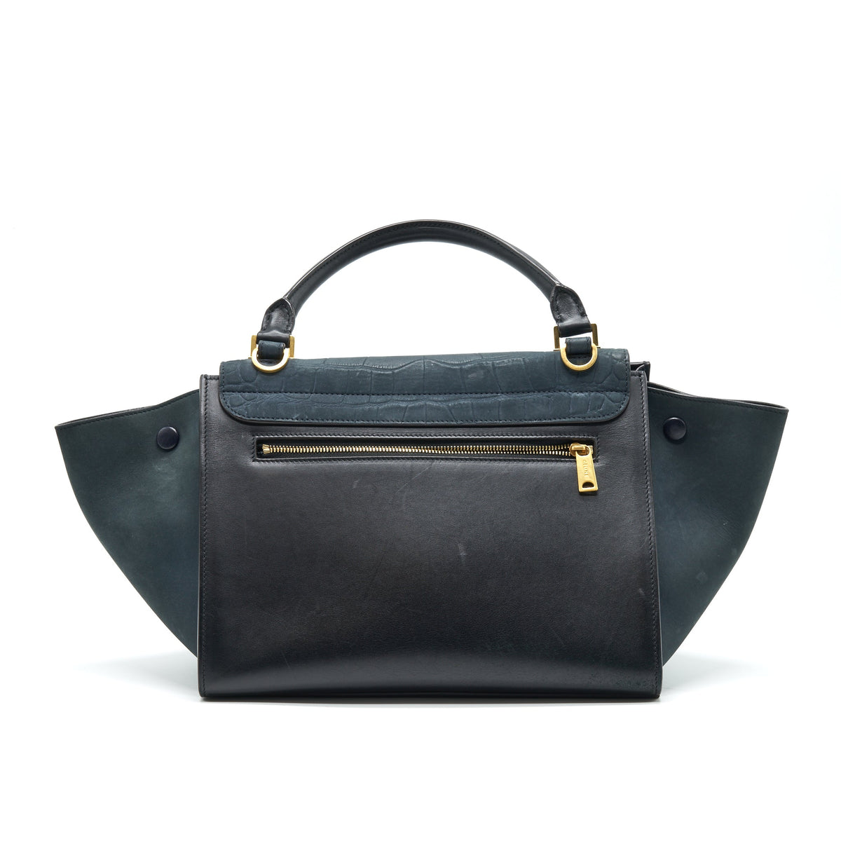 celine-trapeze-bag-navy-black-ghw