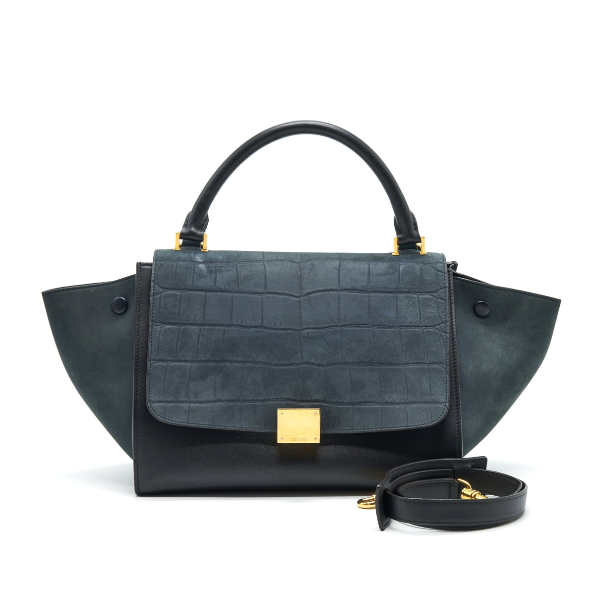 celine-trapeze-bag-navy-black-ghw