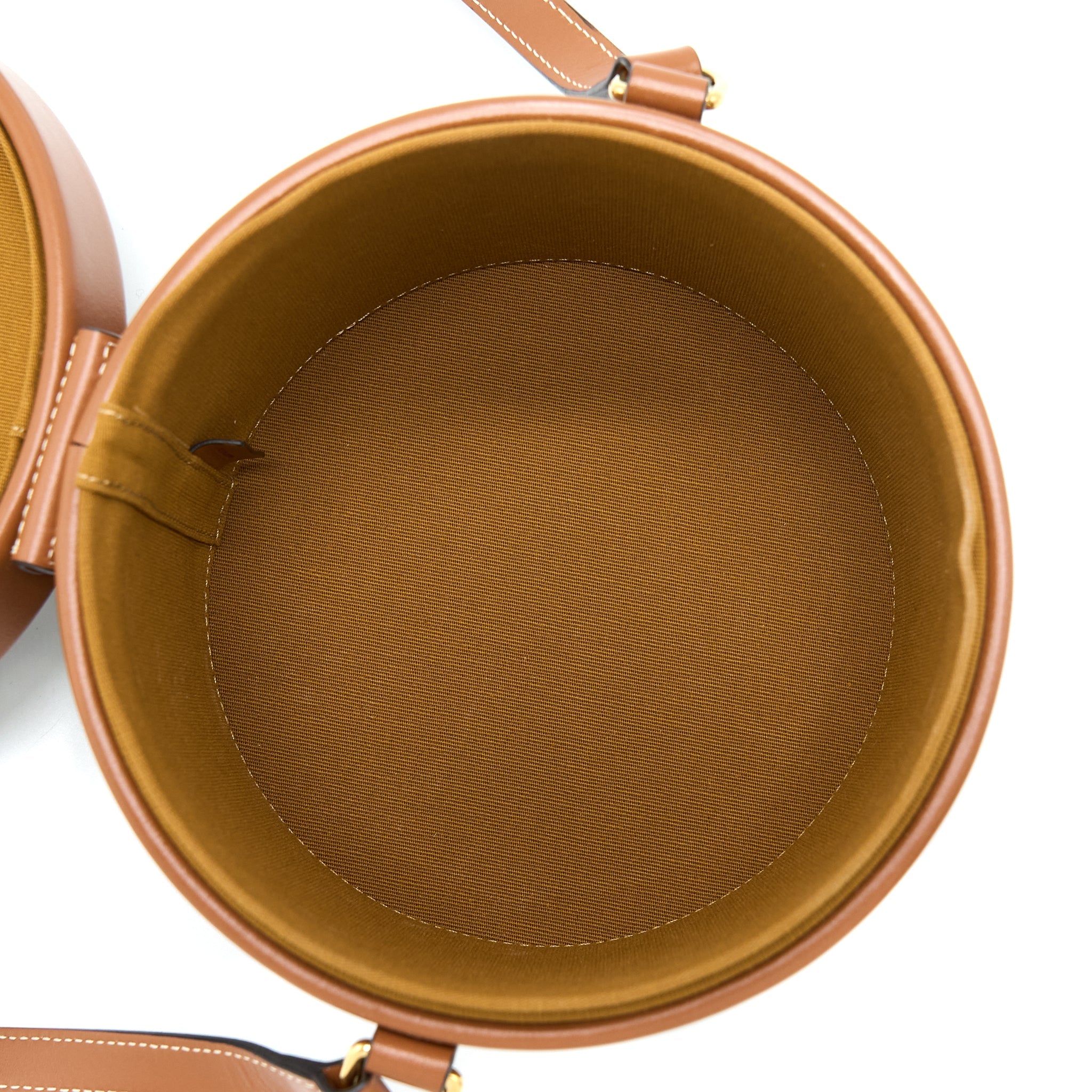 celine-medium-tambour-bag-triomphe-canvas-and-calfskin-tan-ghw