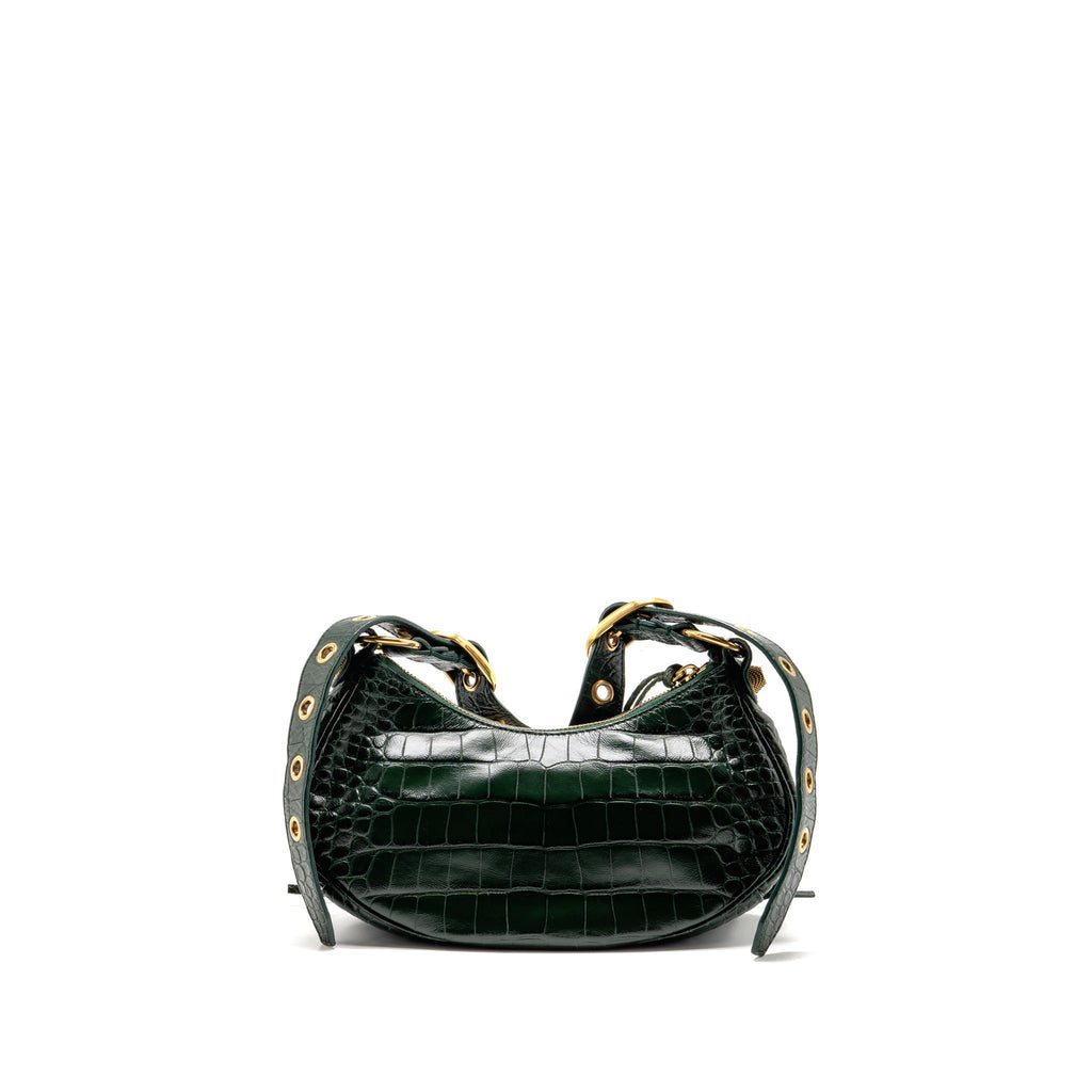 balenciaga-le-cagole-xs-shoulder-bag-crocodile-embossed-calfskin-dark-forest-green-ghw