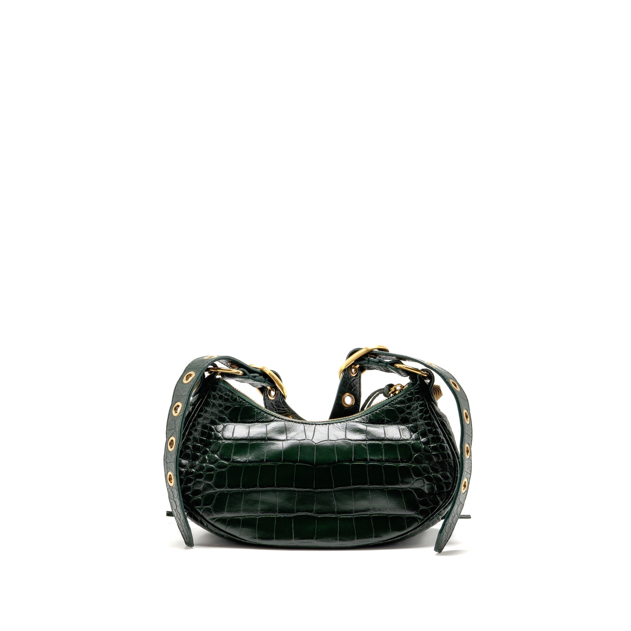 balenciaga-le-cagole-xs-shoulder-bag-crocodile-embossed-calfskin-dark-forest-green-ghw