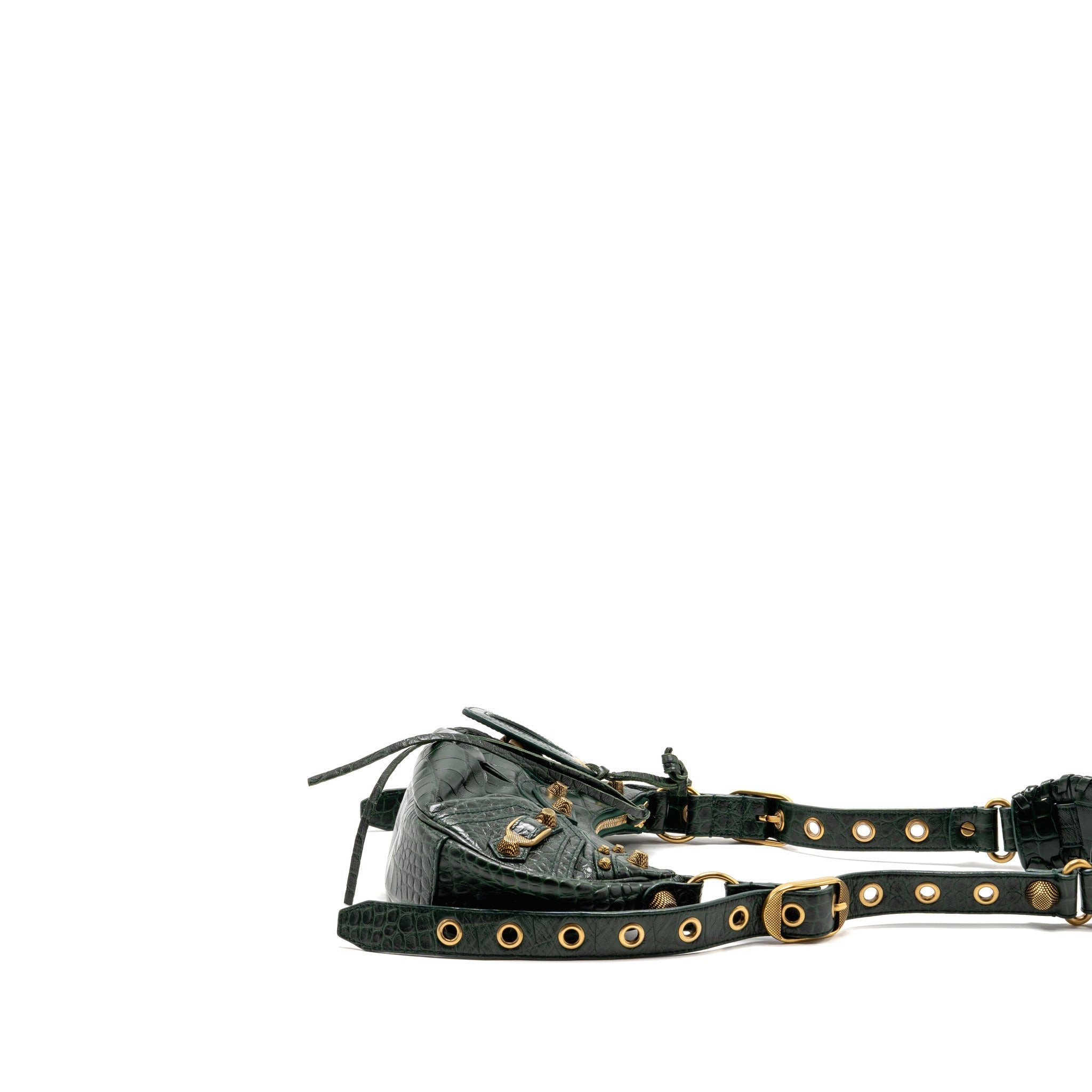 balenciaga-le-cagole-xs-shoulder-bag-crocodile-embossed-calfskin-dark-forest-green-ghw