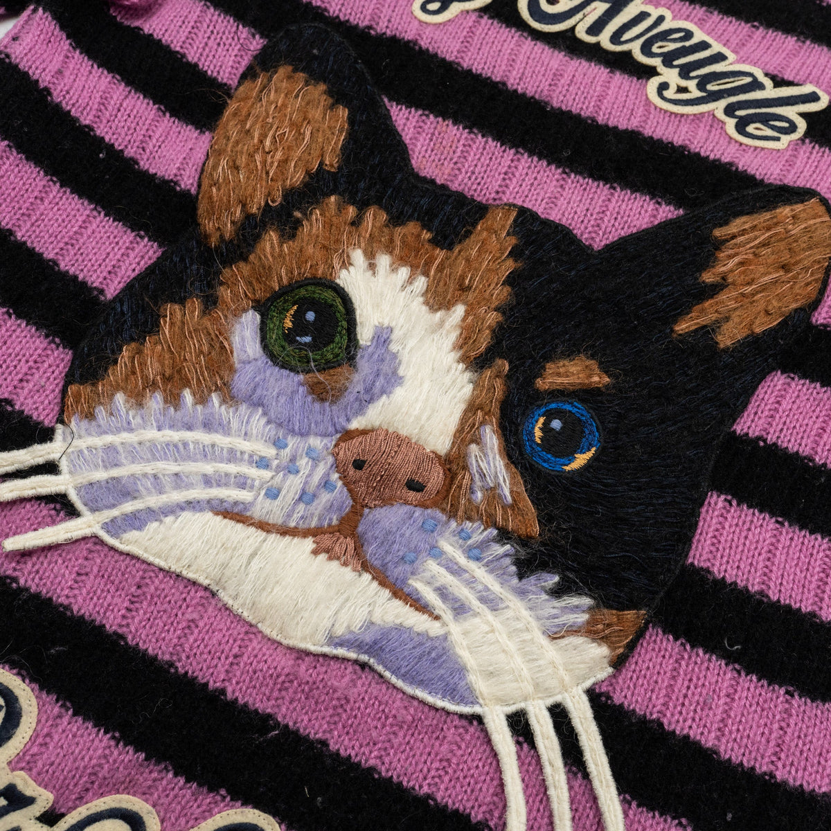 gucci-size-xxs-cat-striped-sweater-cashmere-wool-pink-black-multicolour