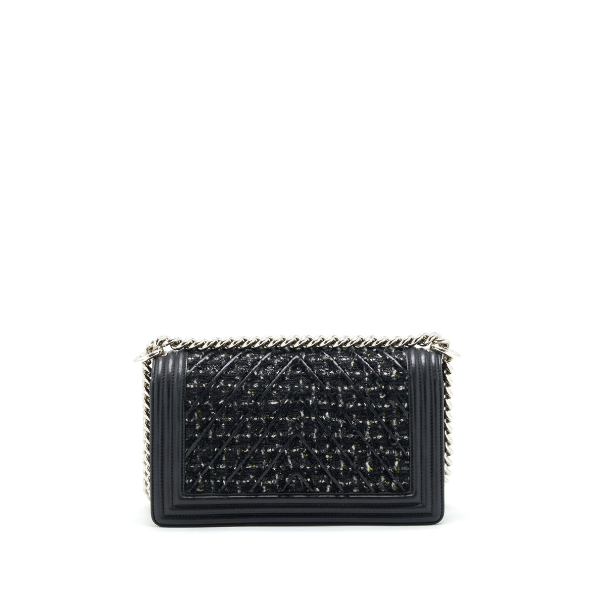 chanel-boy-medium-tweed-lambskin-black-shw