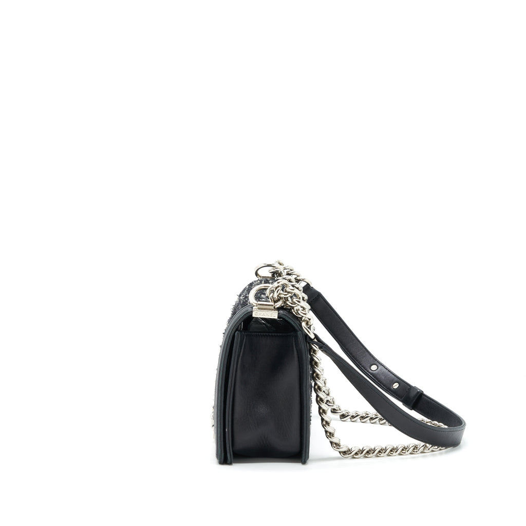chanel-boy-medium-tweed-lambskin-black-shw