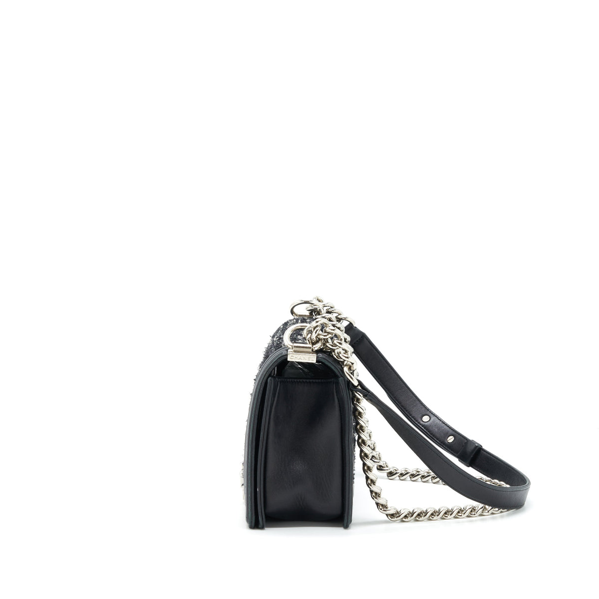 chanel-boy-medium-tweed-lambskin-black-shw