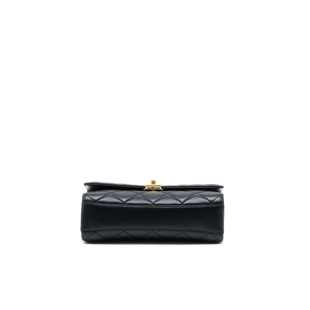chanel-22s-letter-crystal-handle-flap-bag-lambskin-black-brushed-ghwmicrochip