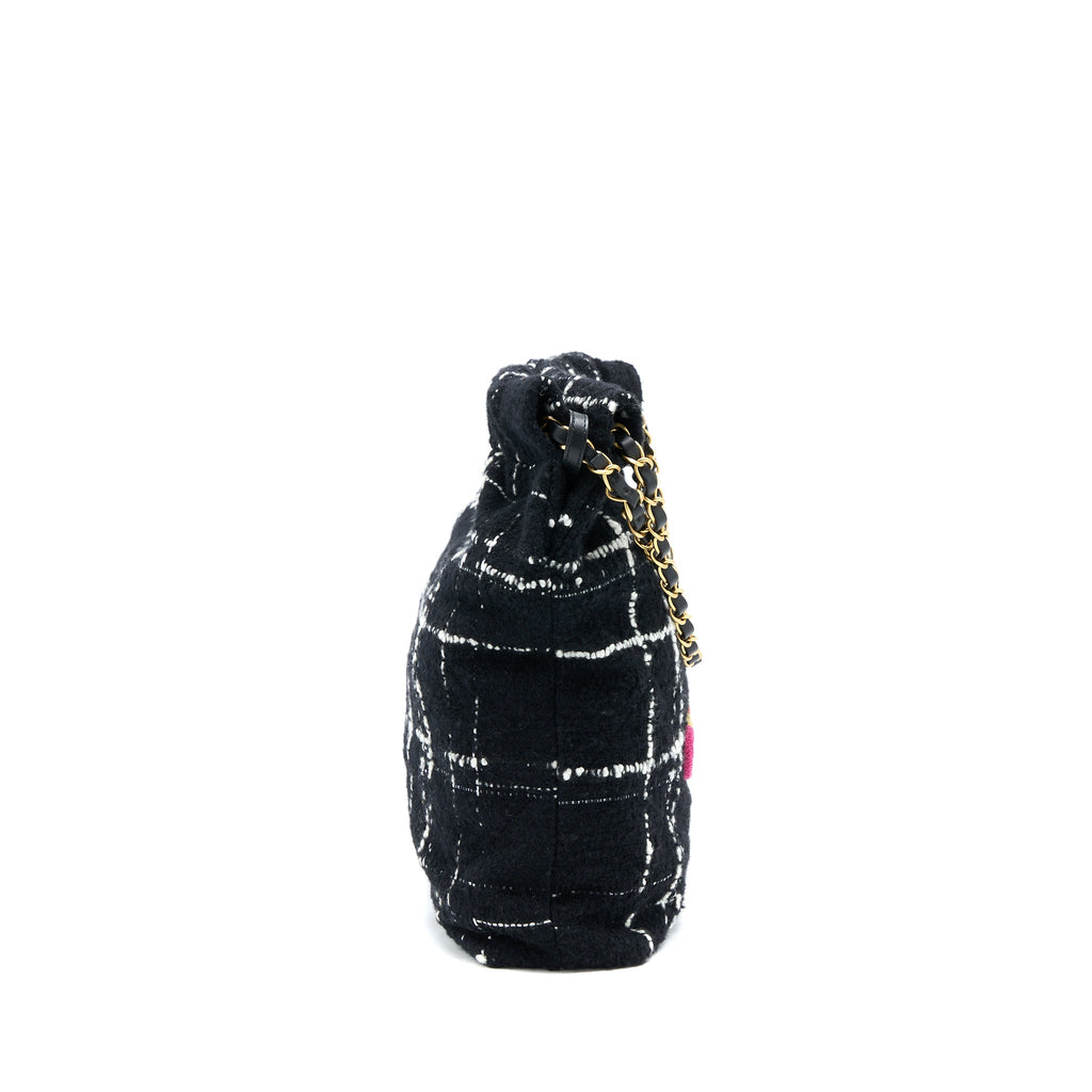chanel-medium-22-bag-tweed-multicolour-ghwmicrochip