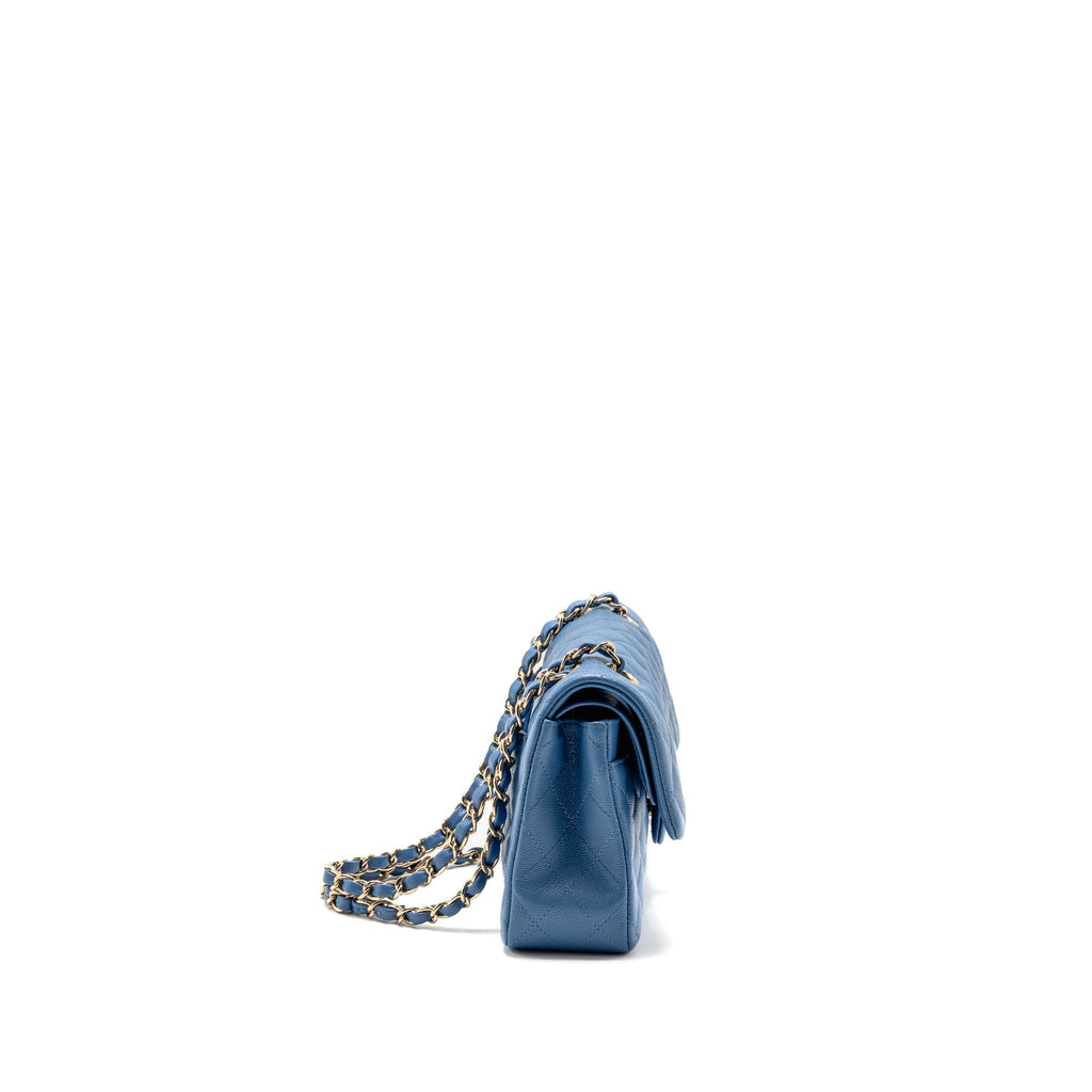 chanel-small-classic-double-flap-bag-caviar-blue-lghw-copy