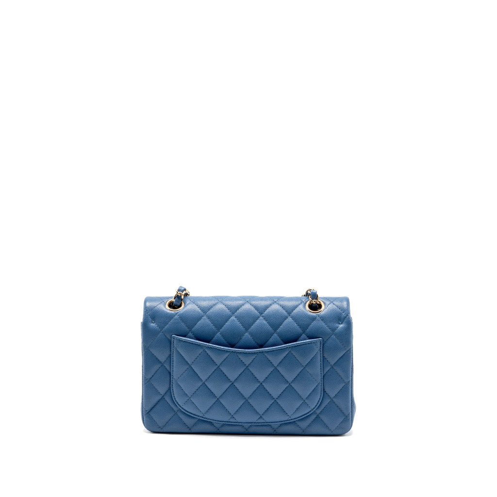 chanel-small-classic-double-flap-bag-caviar-blue-lghw-copy