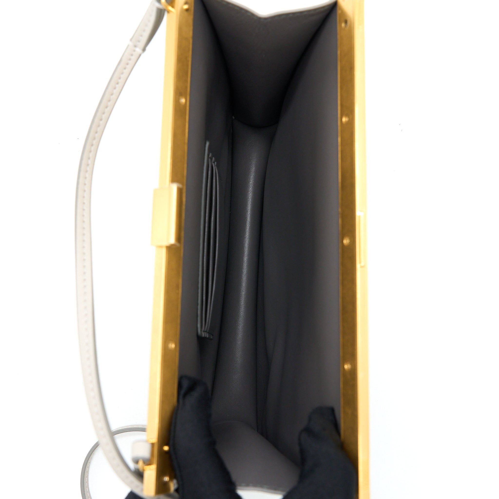 celine-mini-clasp-shoulder-bag-light-grey-ruthenium-ghw