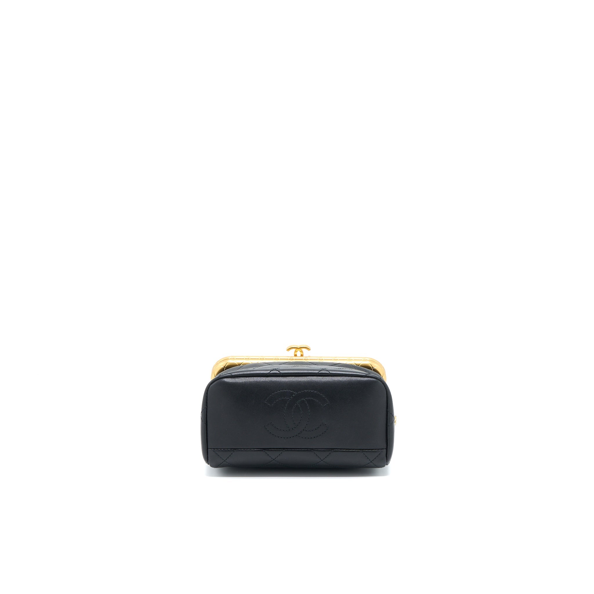 chanel-kiss-lock-clasp-bag-lambskin-black-brushed-ghw