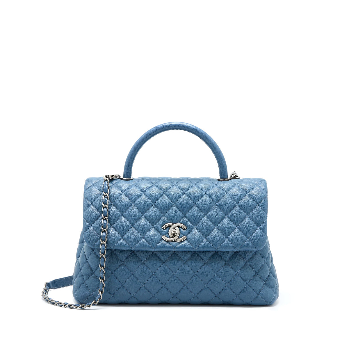 chanel-coco-top-handle-flap-bag-caviar-blue-ruthenium-hardware