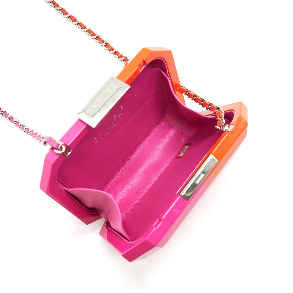 chanel-runway-minaudiere-clutch-pink-orange
