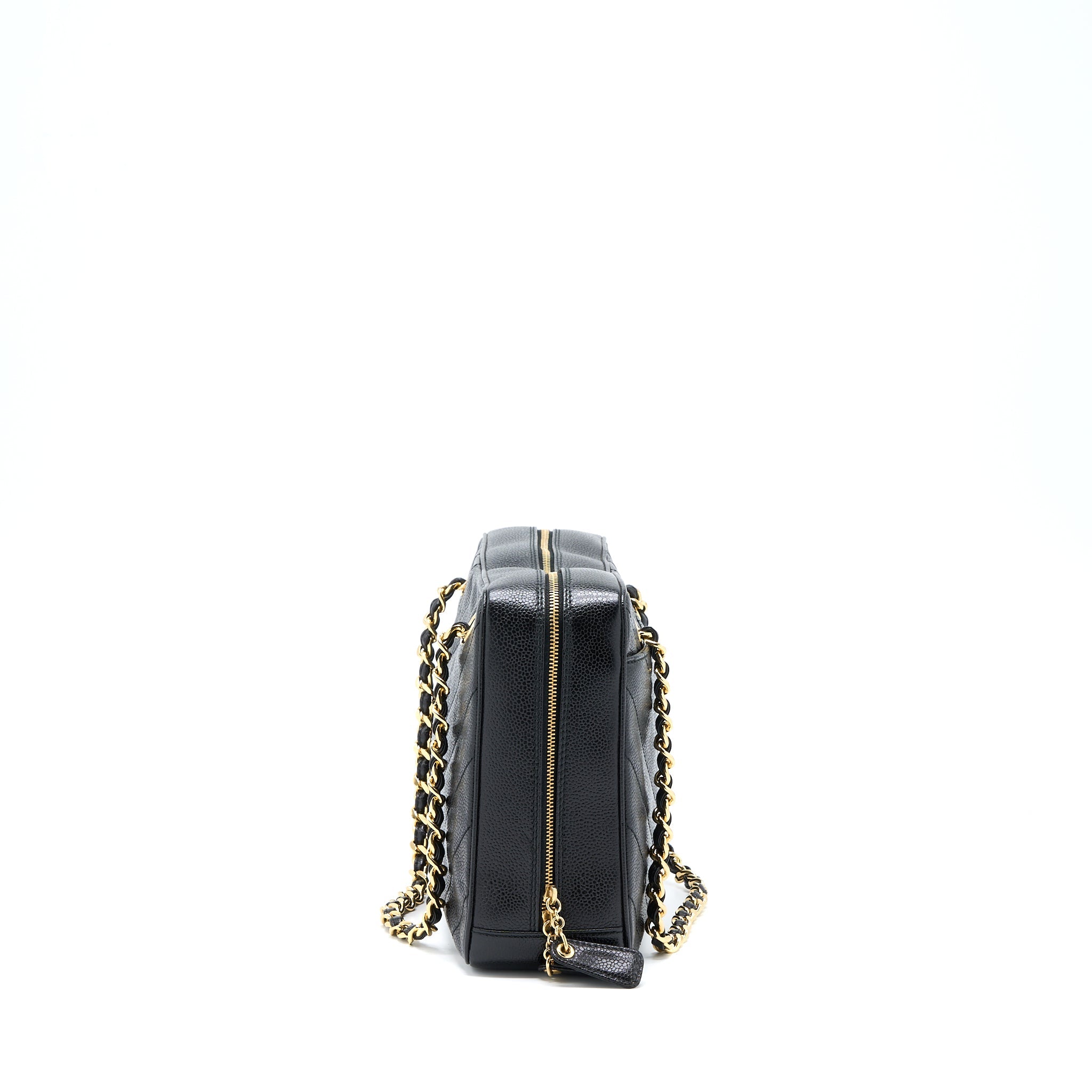 chanel-vintage-camera-chevron-tote-bag-caviar-black-ghw