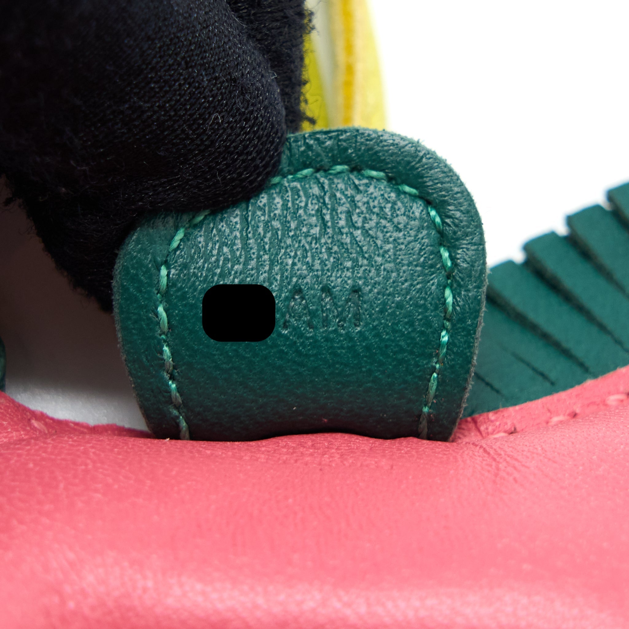 hermes-rodeo-pm-bag-charm-pink-dark-green-yellow-stamp-a