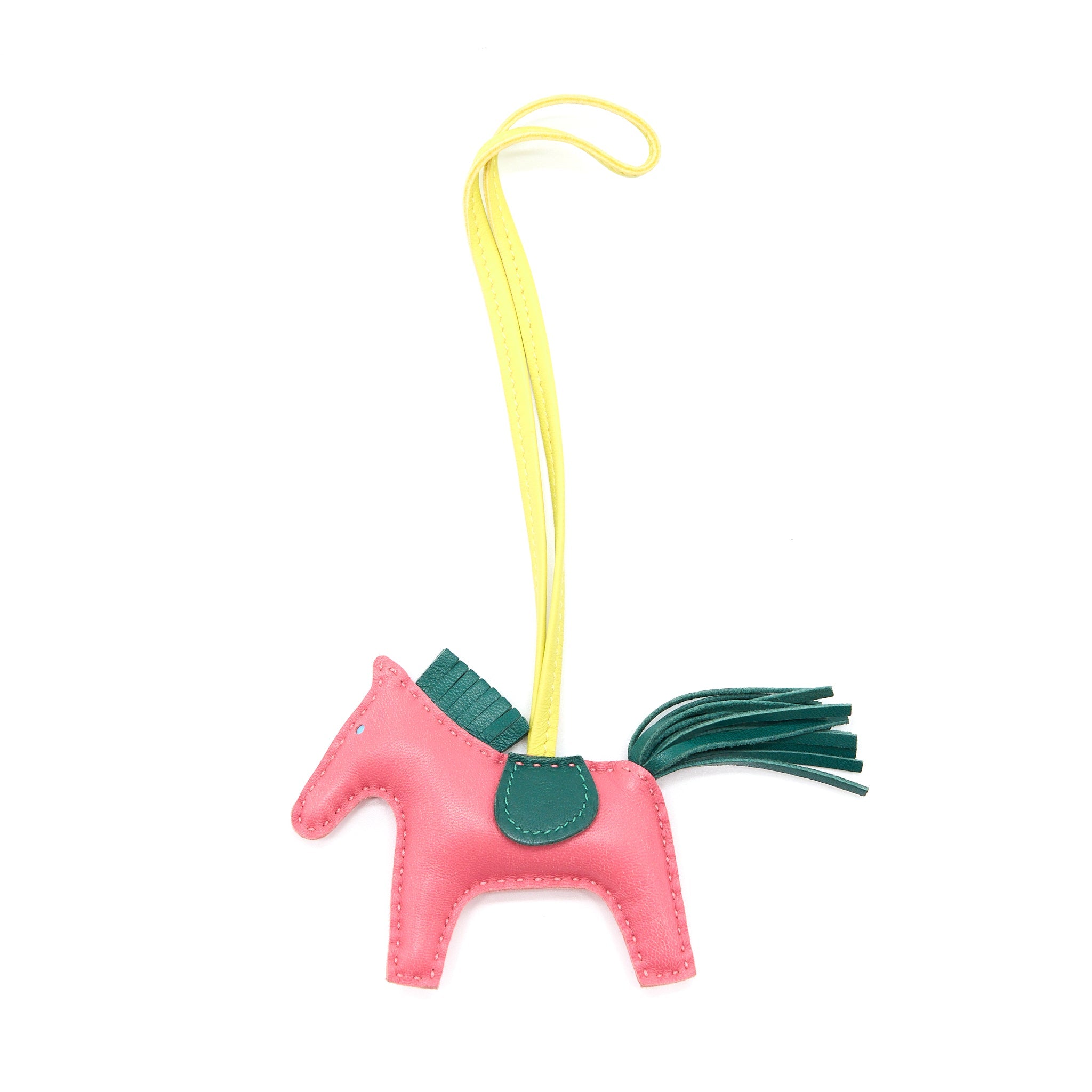 hermes-rodeo-pm-bag-charm-pink-dark-green-yellow-stamp-a