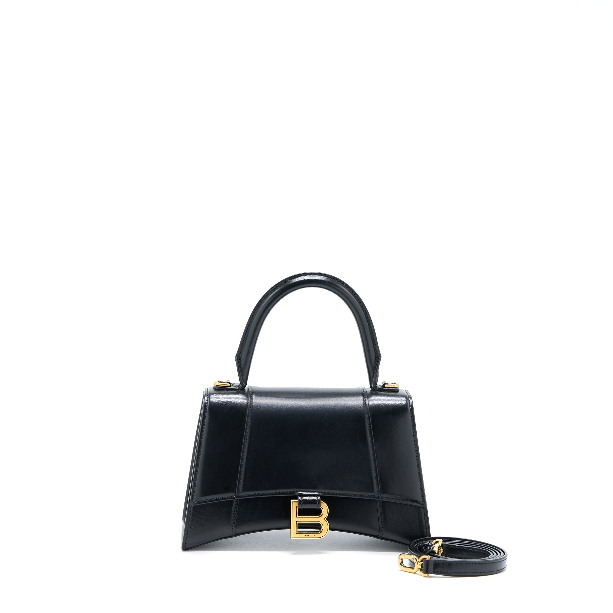 balenciaga-hourglass-small-handbag-box-calfskin-black-ghw