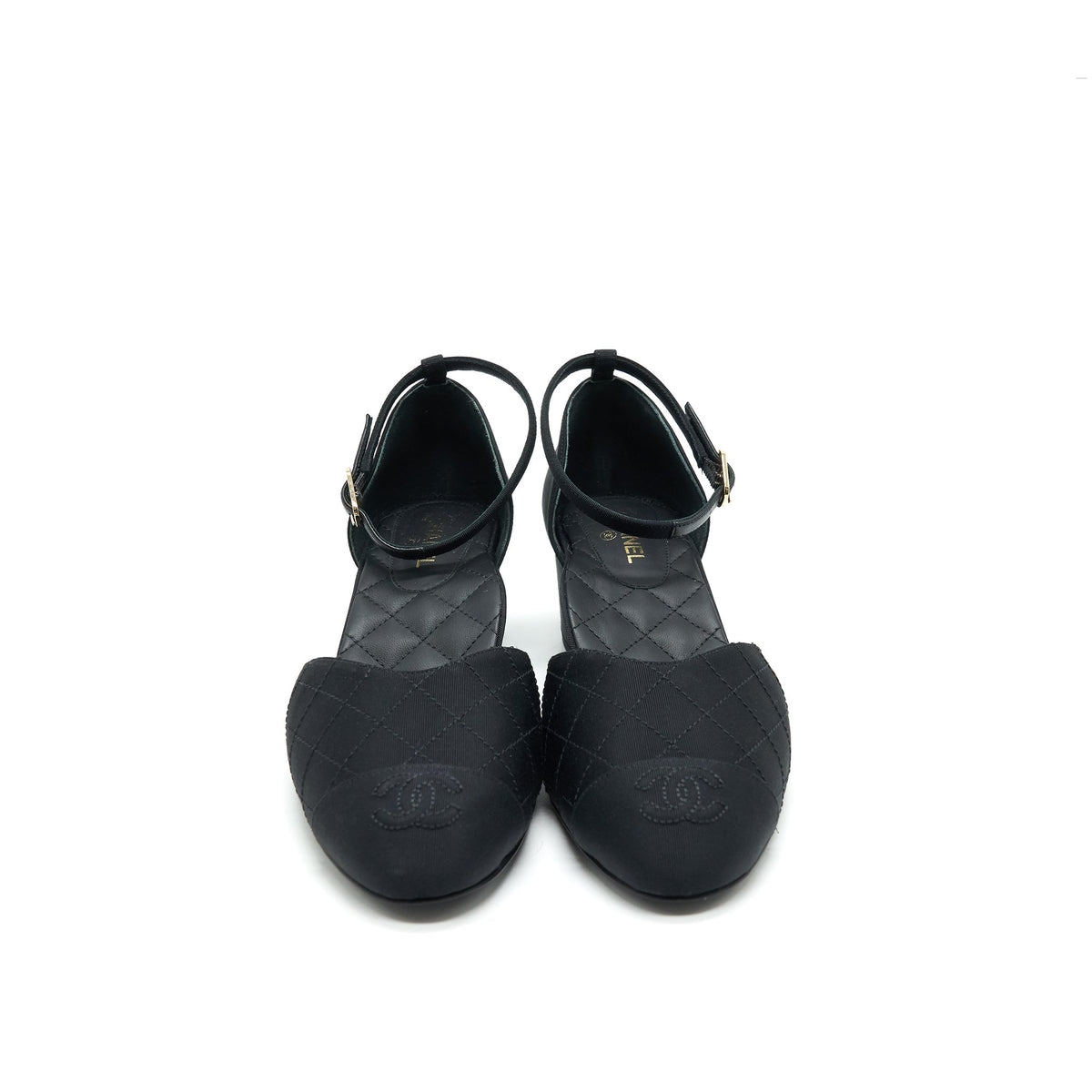 chanel-size-38-black-low-heel-pumps
