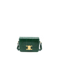 celine-triomphe-bag-watersnake-leather-green-ghw