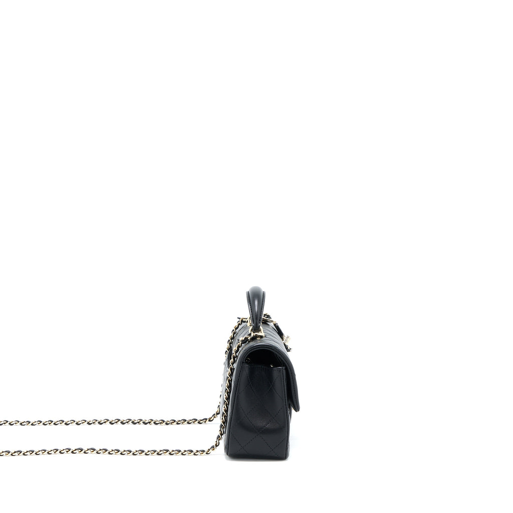 chanel-22p-top-handle-mini-rectangular-with-lion-charm-lghw-microchip