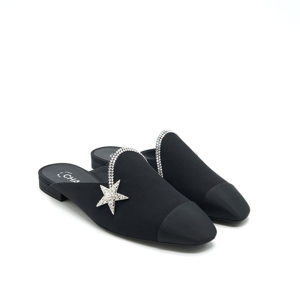 chanel-size38-star-velvet-loafer-black