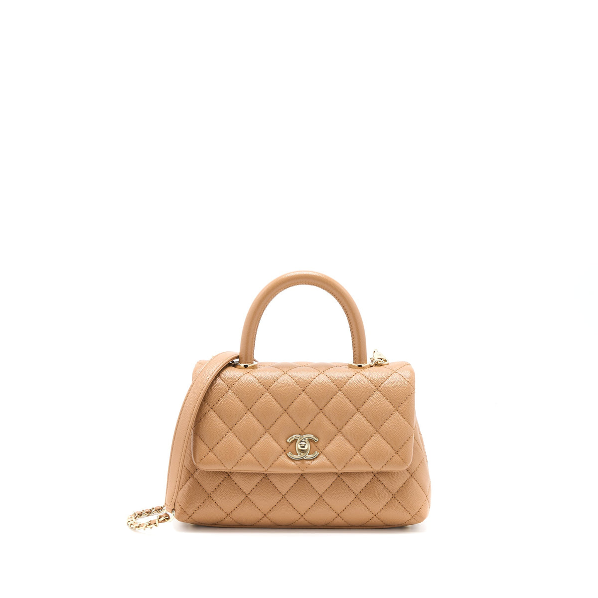 chanel-small-coco-handle-caviar-brown-ghw