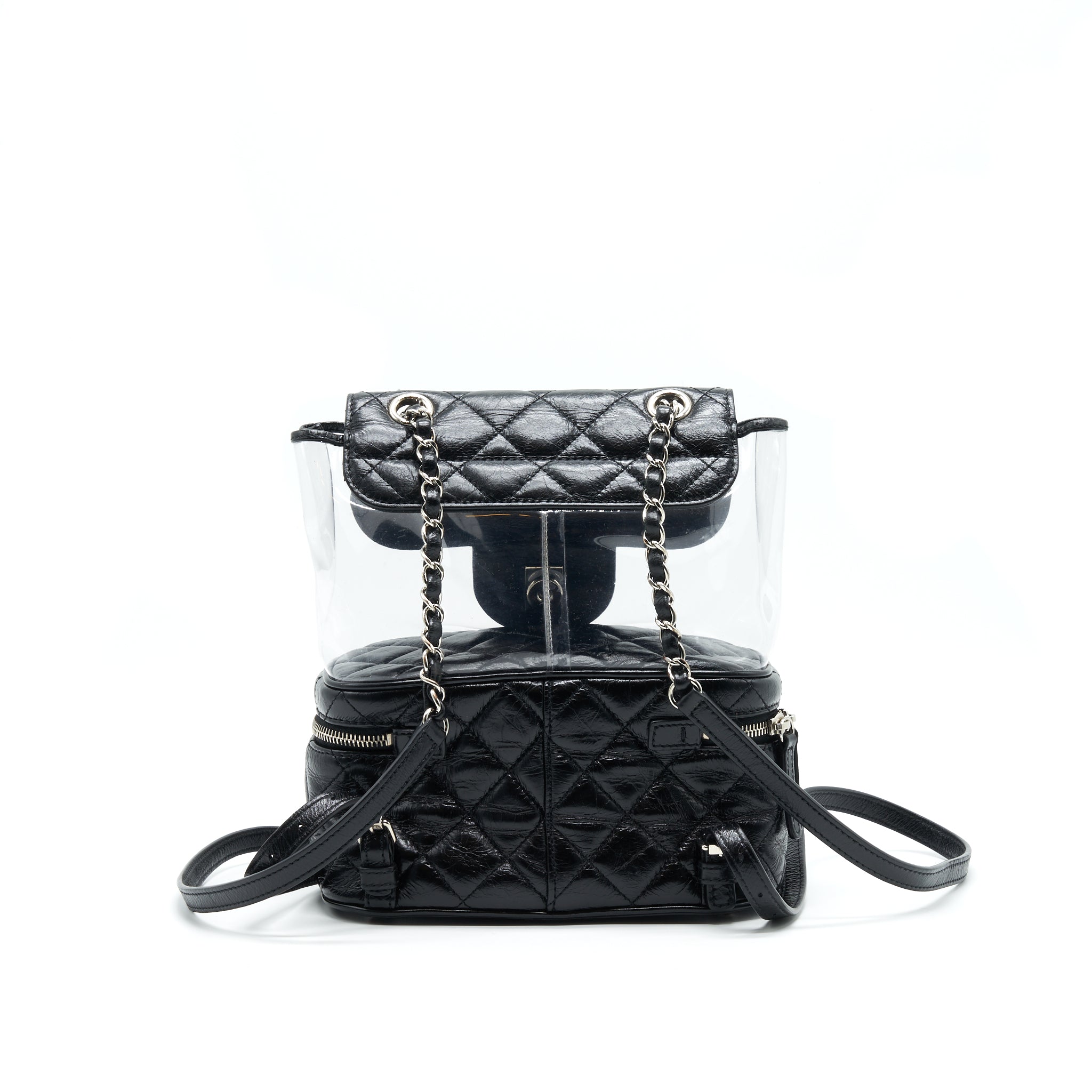 chanel-transparent-backpack-pvc-leather-backpack