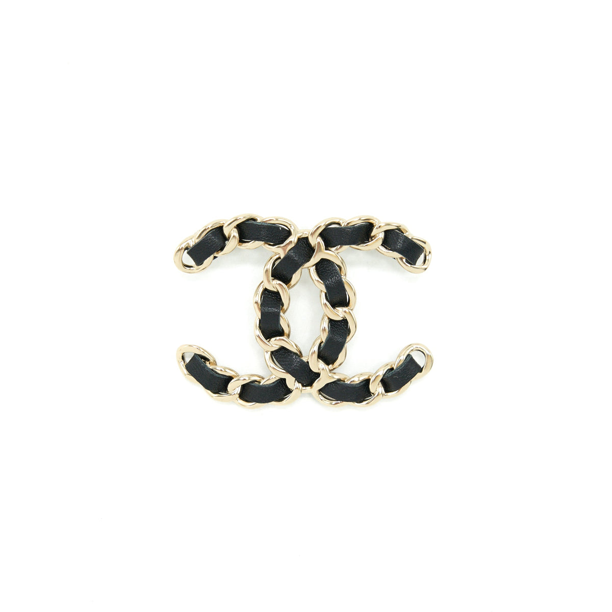chanel-cc-logo-leather-chain-brooch-black-lghw