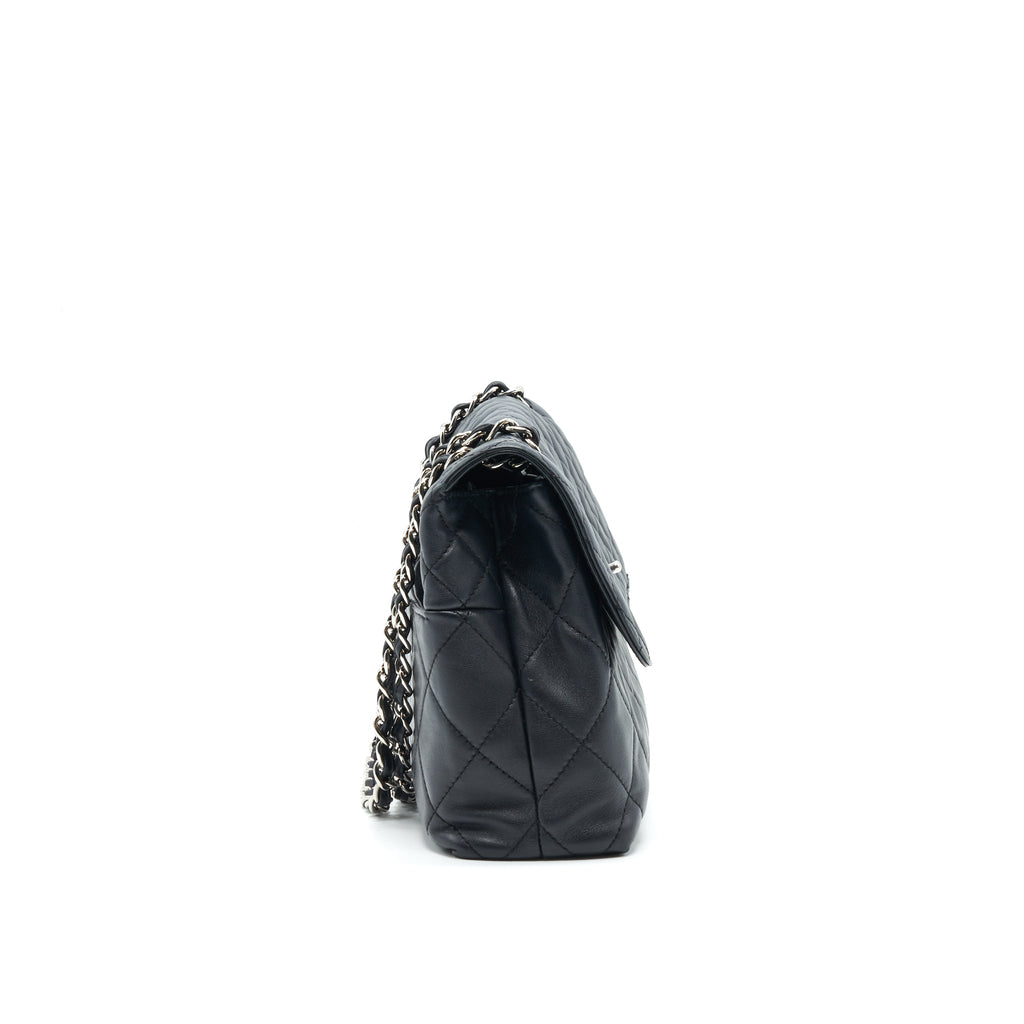 chanel-flap-bag-with-chain-large-black-shw