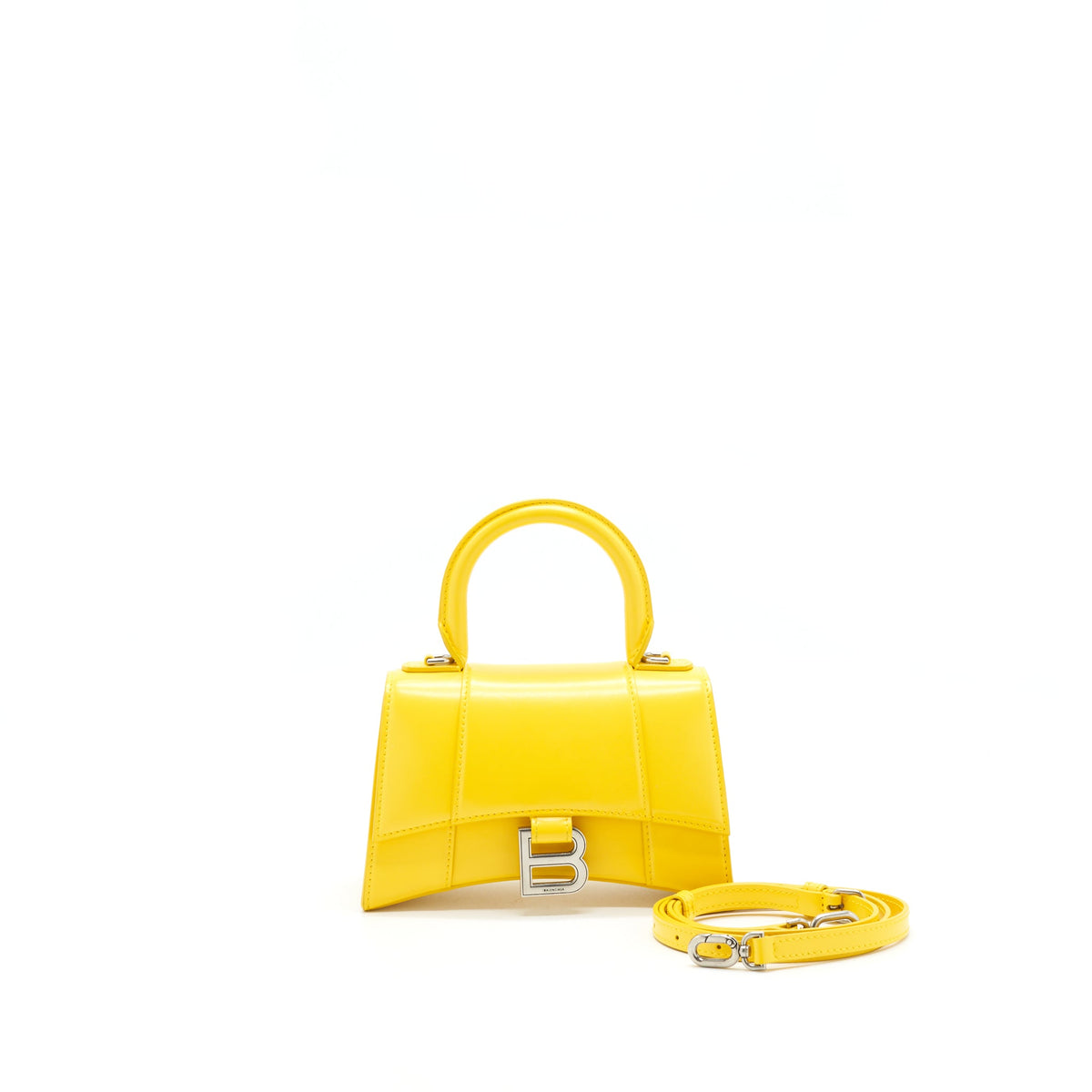 balenciaga-hourglass-xs-top-handle-yellow