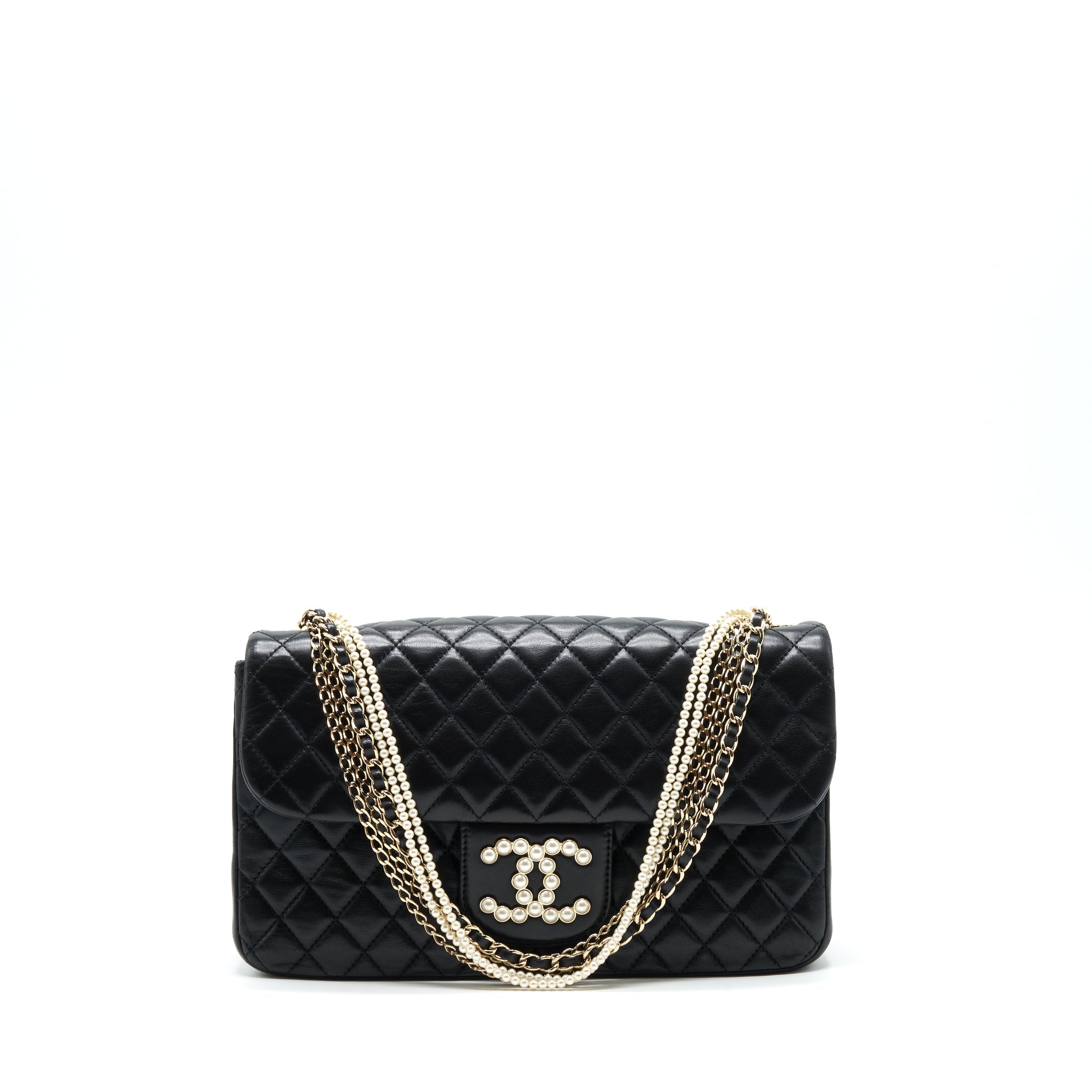 chanel-westminster-pearl-shoulder-bag-lambskin-black-shw
