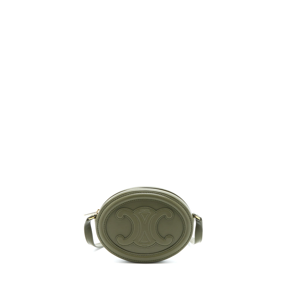 celine-crossbody-oval-purse-calfskin-olive-green-ghw