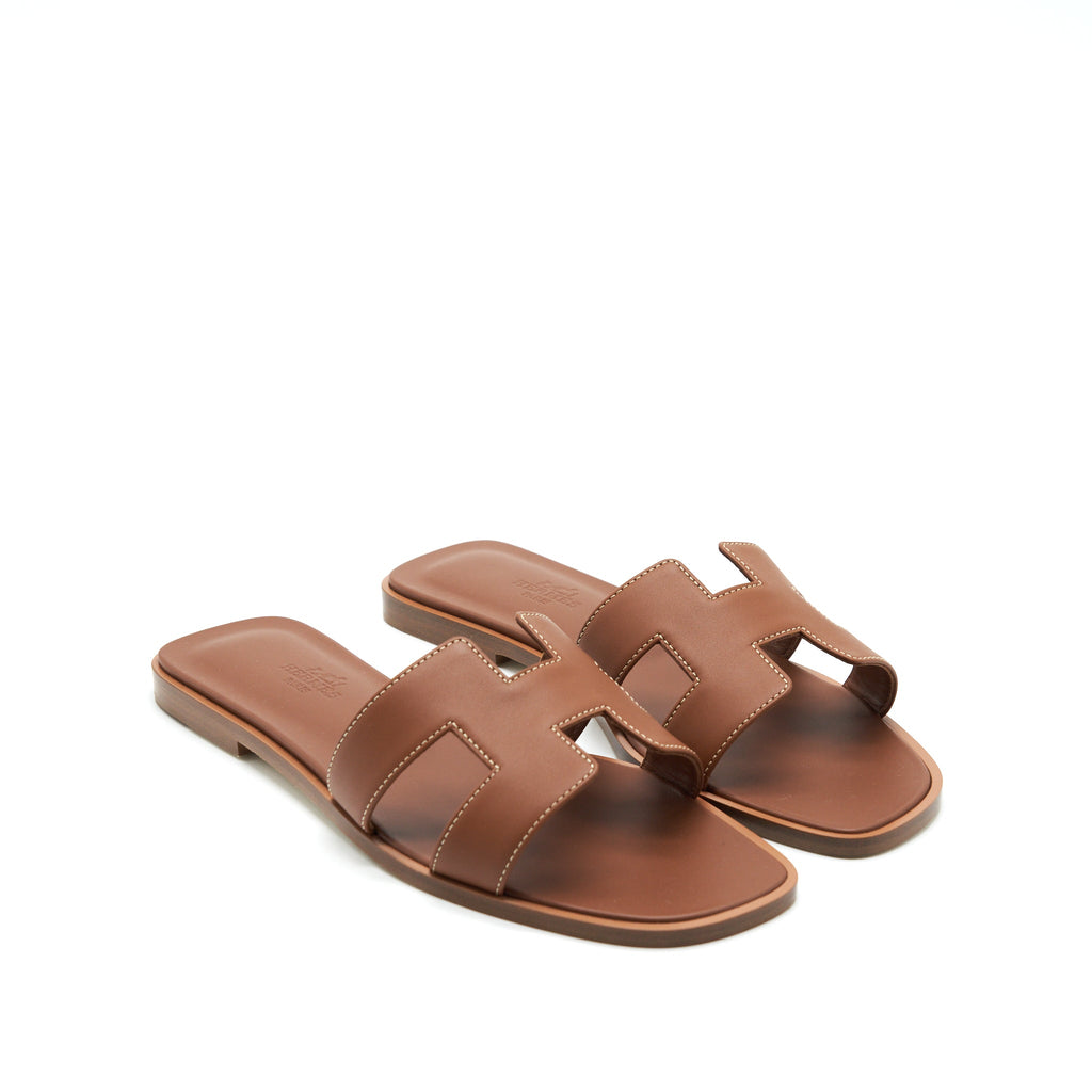 hermes-size-37-5-oran-sandal-box-gold