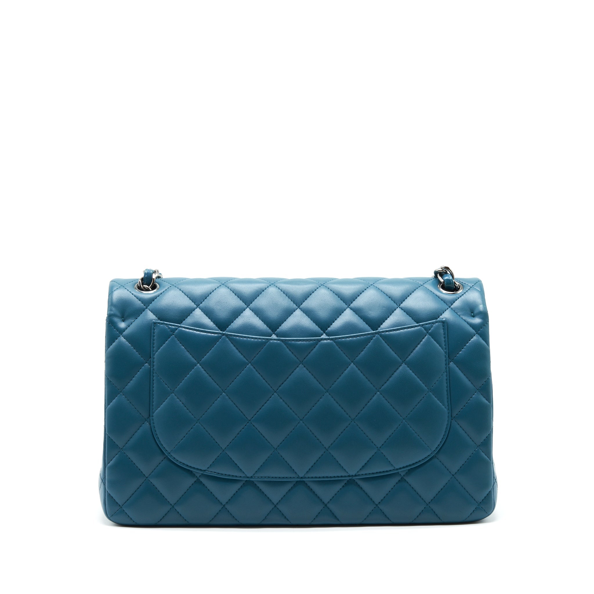 chanel-jumbo-classic-double-flap-bag-lambskin-green-shw