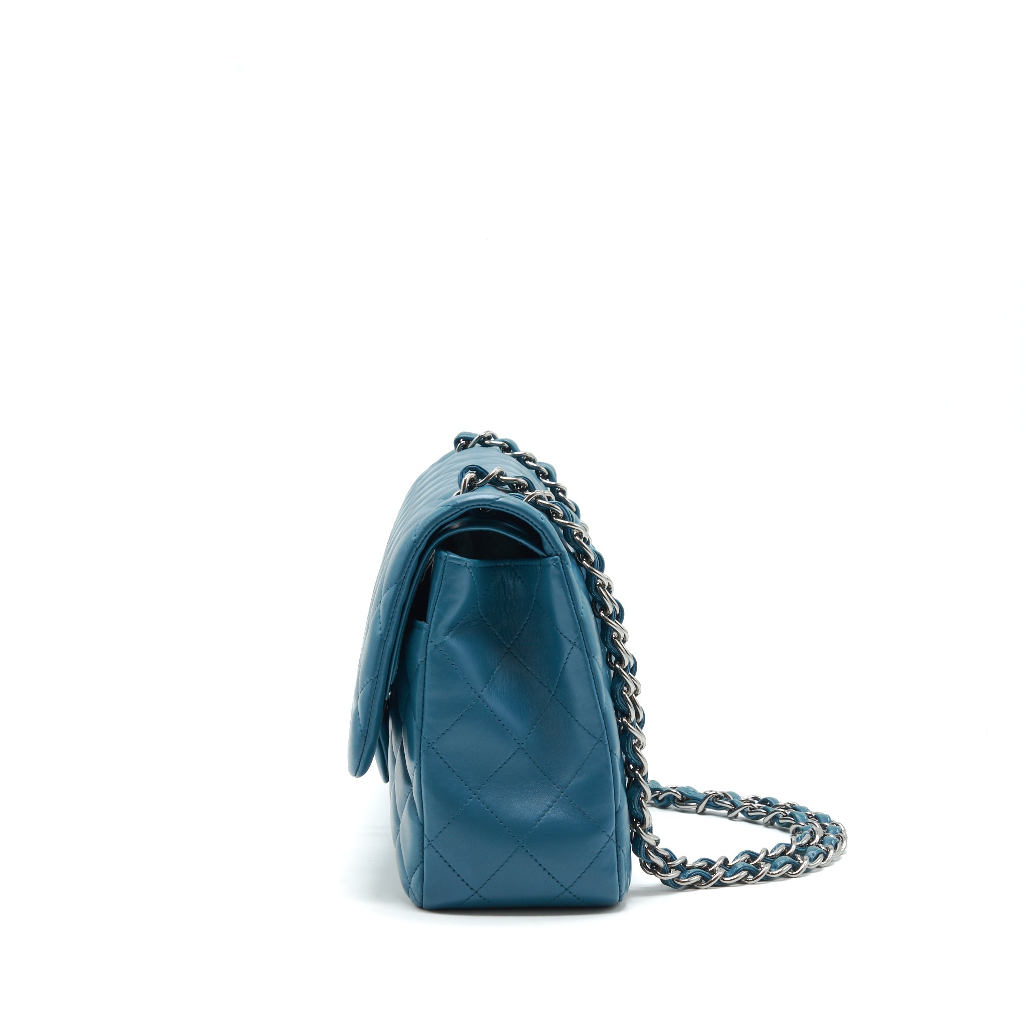 chanel-jumbo-classic-double-flap-bag-lambskin-green-shw