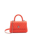 chanel-coco-handle-chevron-small-24cm-coral-red-ruthenium-hardware