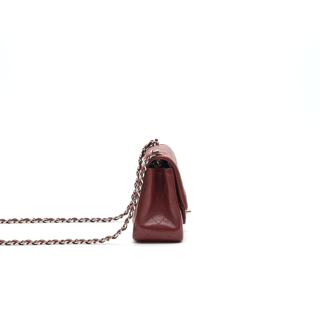 chanel-mini-square-carviar-red-shw