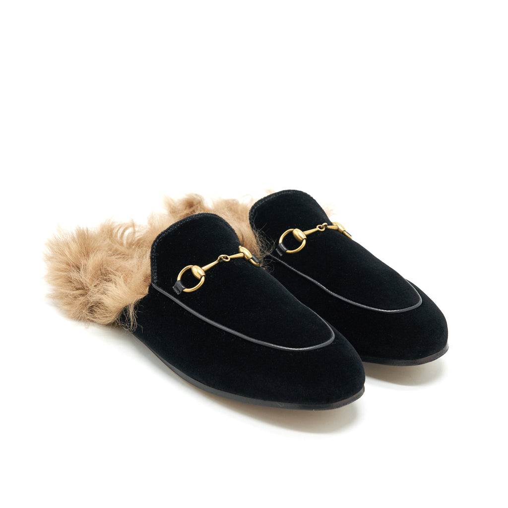 gucci-size-39-5-velvet-mules-fur-black