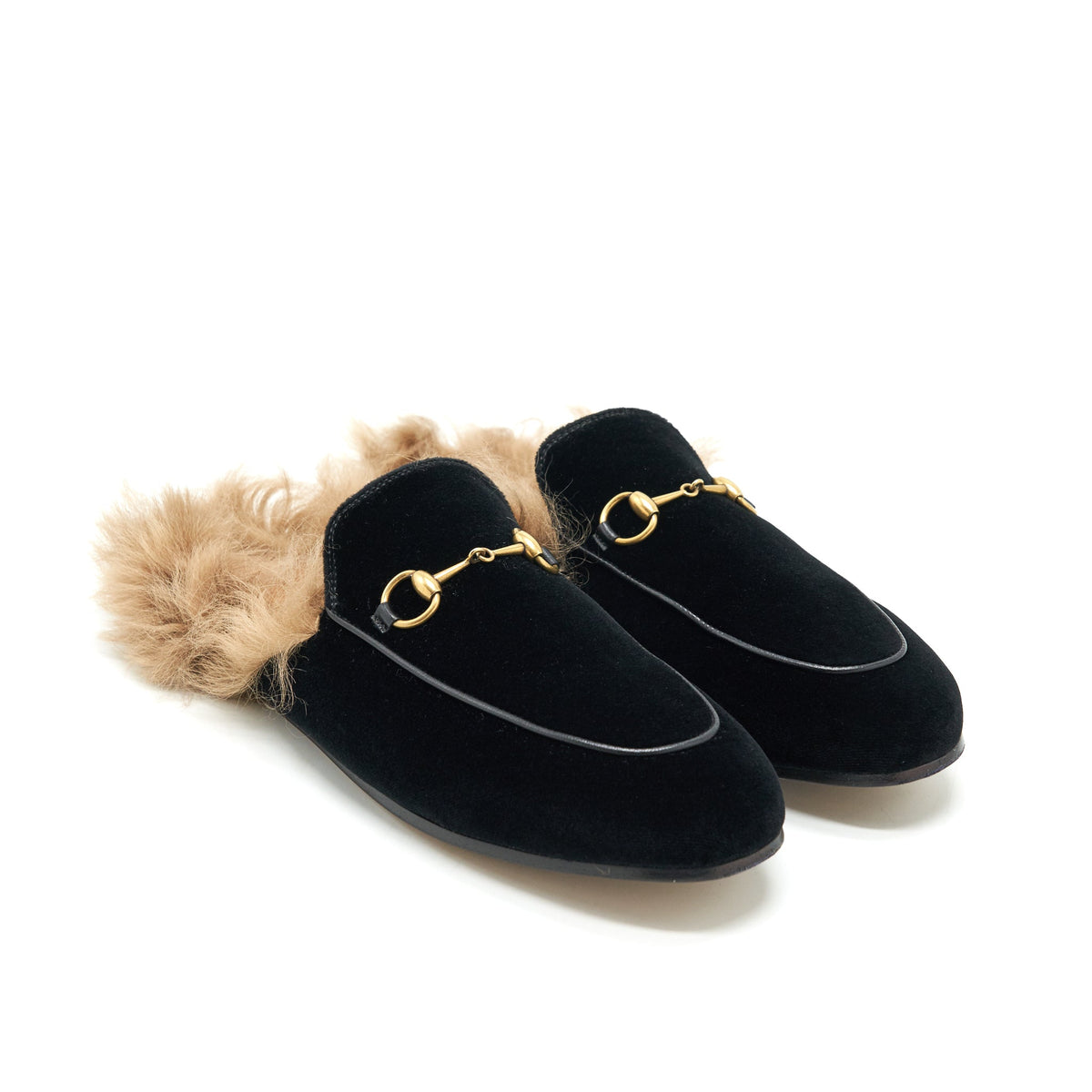 gucci-size-39-5-velvet-mules-fur-black