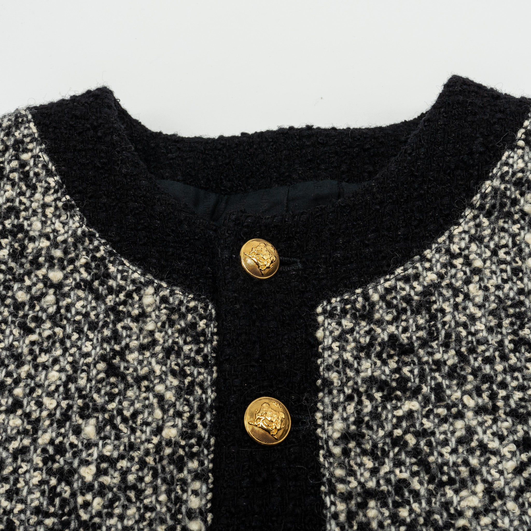 celine-size-40-tweed-button-jacket-wool-polyamide-black-grey-copy-1