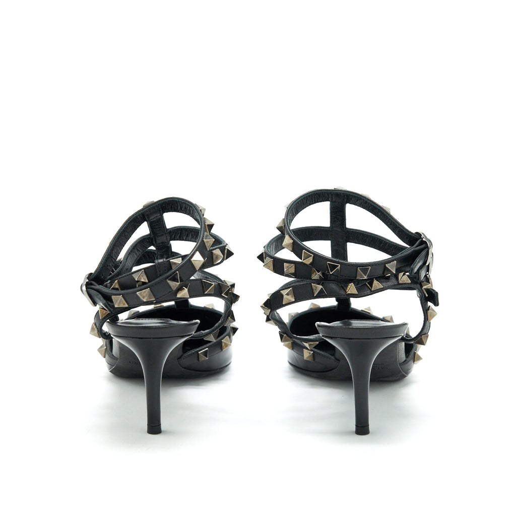 valentino-size-38-5-rockstud-patent-caged-heels-black