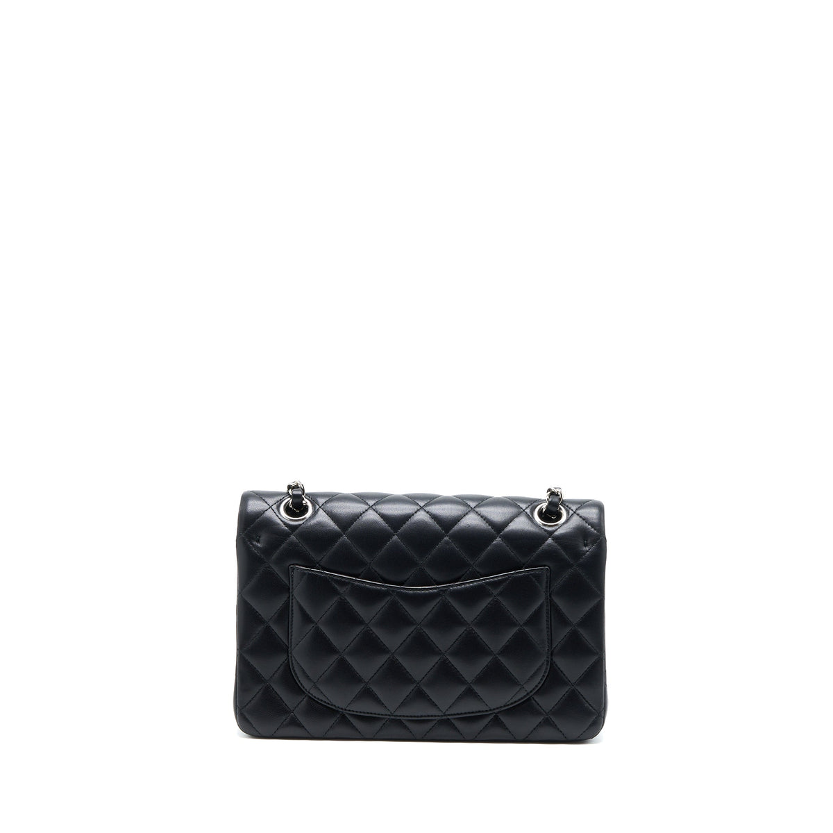 chanel-small-classic-double-flap-bag-lambskin-black-shw-1