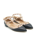 valentino-size-39-caged-rockstud-ballet-flats-black