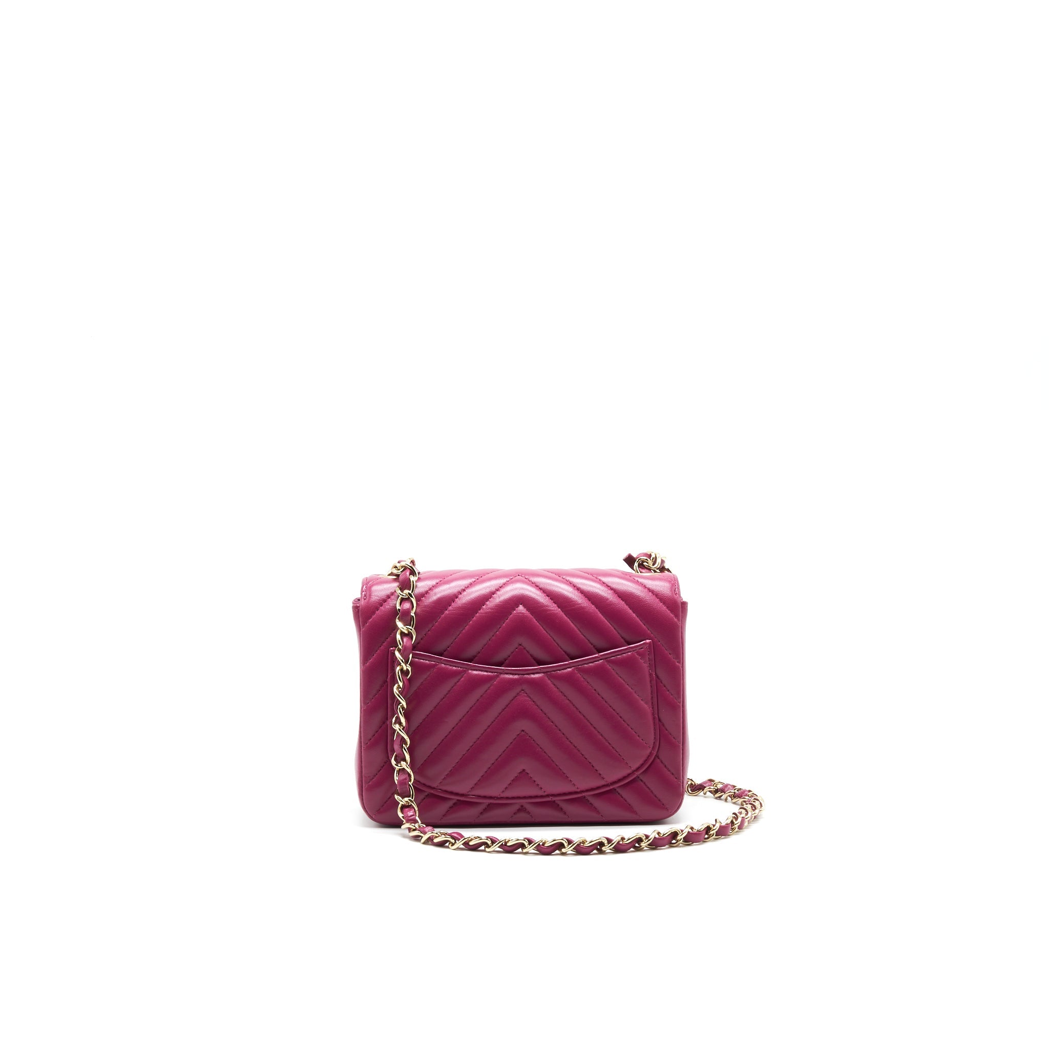 chanel-mini-square-chevron-red-lambskin-ghw