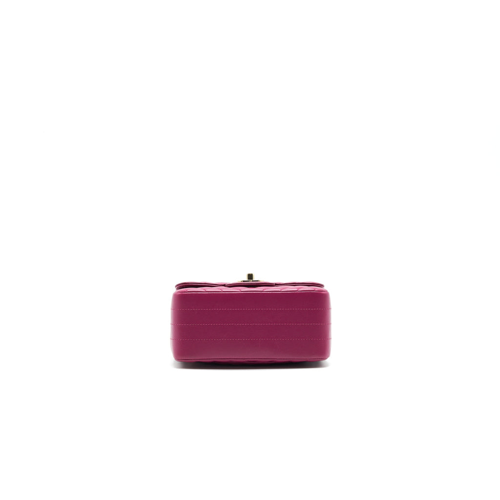 chanel-mini-square-chevron-red-lambskin-ghw